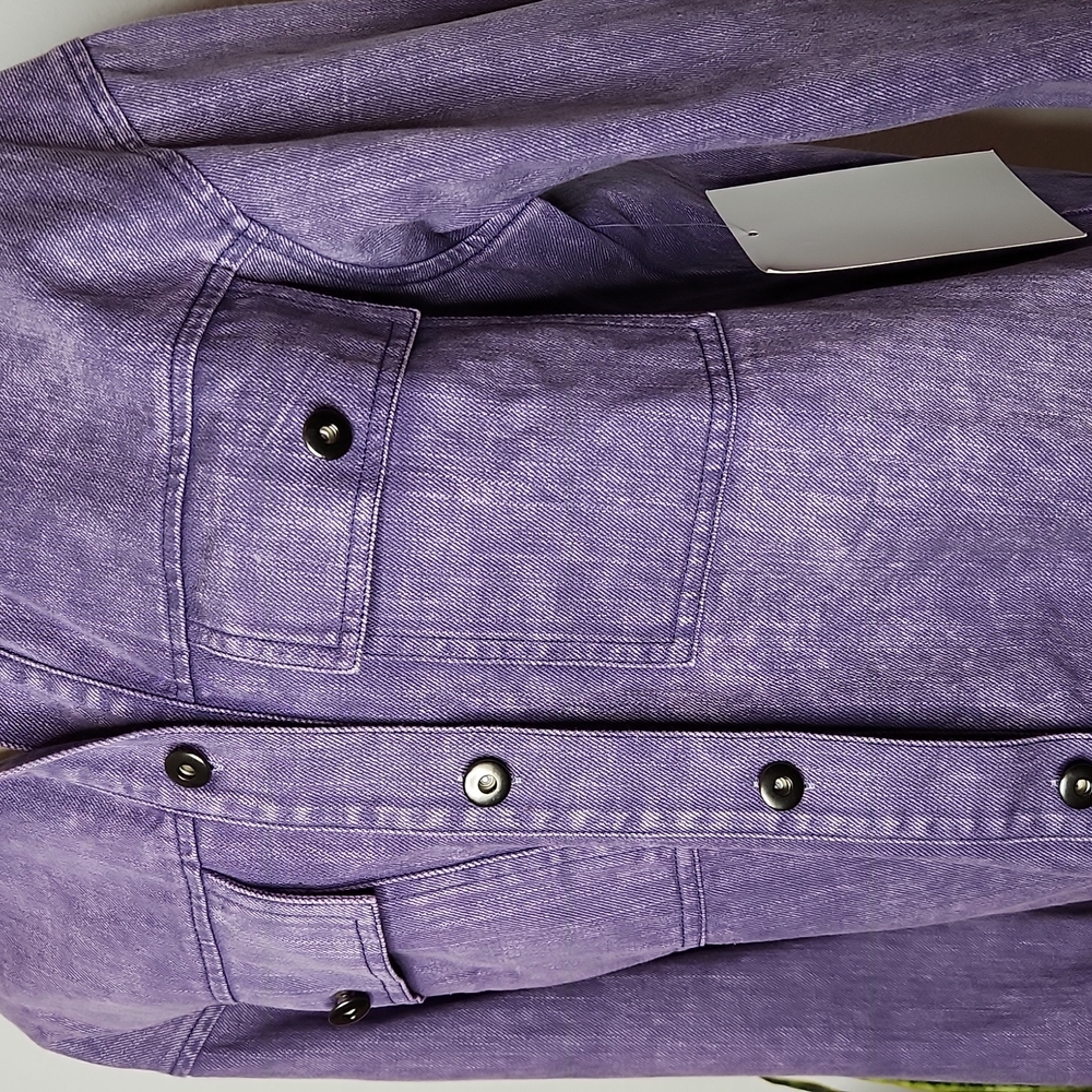 ENTRO Denim Utility Shacket Jacket - Picture 4 of 13